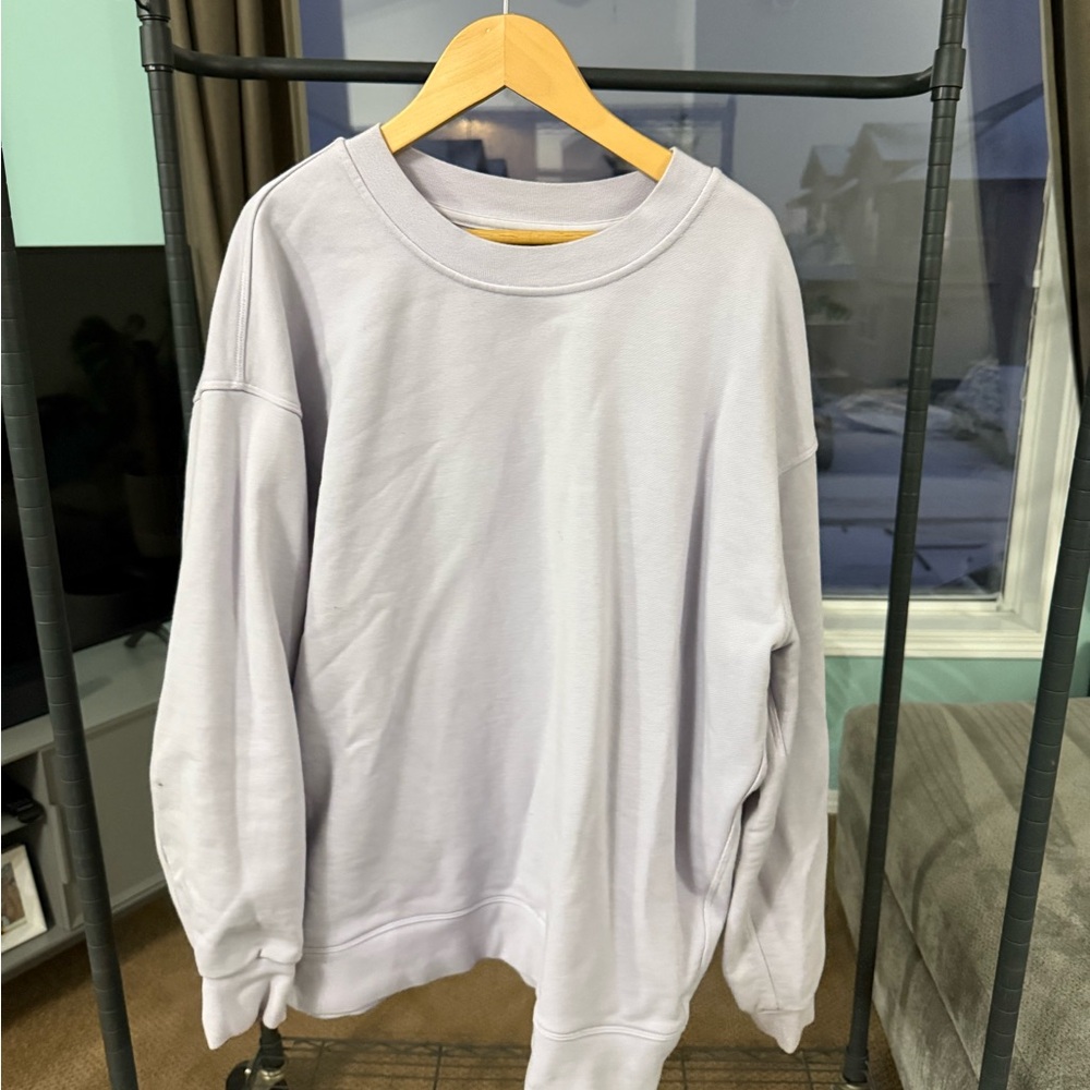 lululemon athletica Light Purple Crew Neck Sweater
